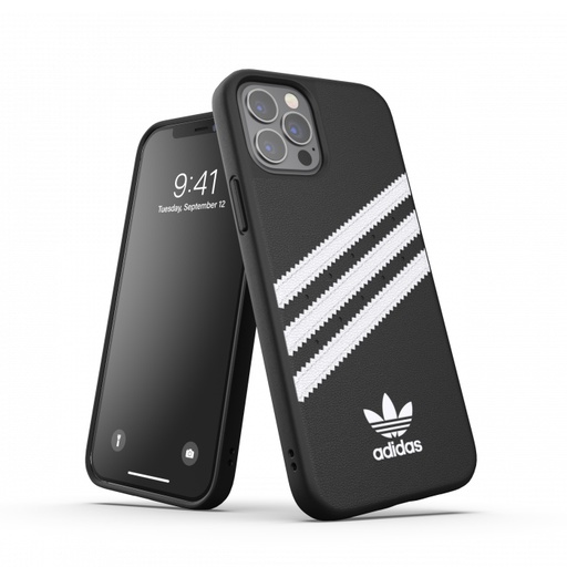 [42230] Adidas 3-Stripes Snap Case for iPhone 12/12 Pro (Black)
