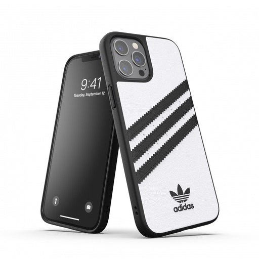 [42238] Adidas 3-Stripes Snap Case for iPhone 12/12 Pro (Black/White)