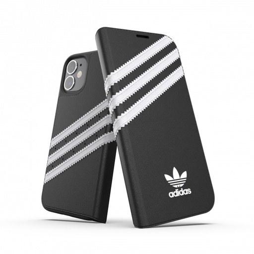 [42244] Adidas 3-Stripes Booklet for iPhone 12 mini (Black)