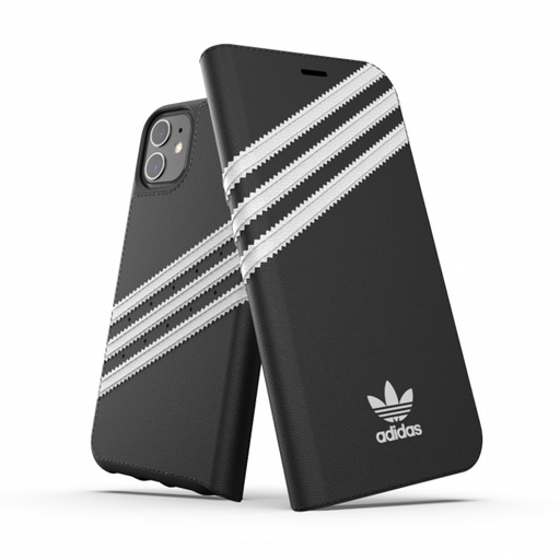 [42245] Adidas 3-Stripes Booklet for iPhone 12/12 Pro (Black)