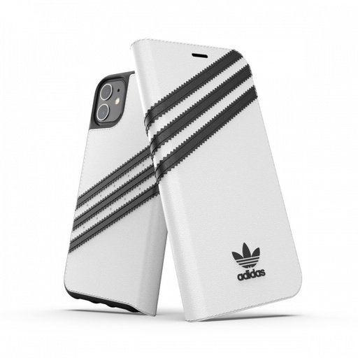 [42247] Adidas 3-Stripes Booklet for iPhone 12 mini (White)