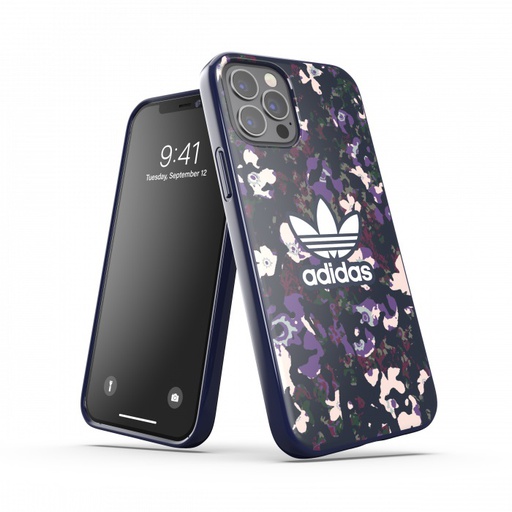[42376] Adidas Floral Snap Case for iPhone 12/12 Pro (Purple)