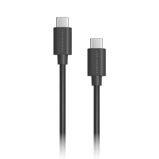 [PCCPDBK] Powerology Type-C to Type-C Cable 1.2 m (Black)