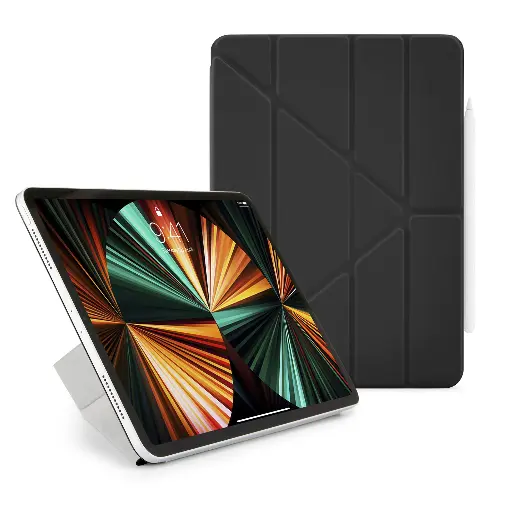 [P045-49-Q] Pipetto Origami for iPad Air 4 10.9 inch 2020 (Black)