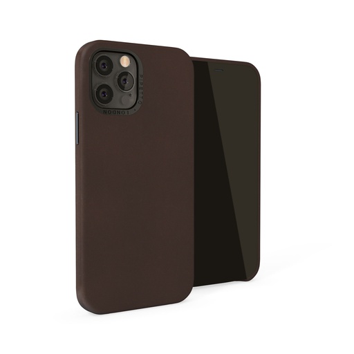 [P063-71-O] Pipetto Magnetic Leather for iPhone 12/12 Pro (Brown)