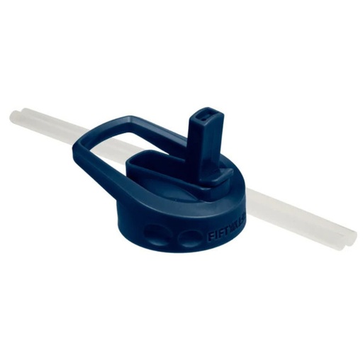[A68002NB0] Fifty Fifty Wide Mouth Straw Lid (Navy)
