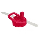 Fifty Fifty Wide Mouth Straw Lid (Cherry Red)