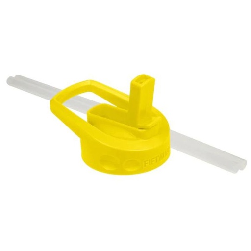 [A68000001] Fifty Fifty Wide Mouth Straw Lid (Yellow)