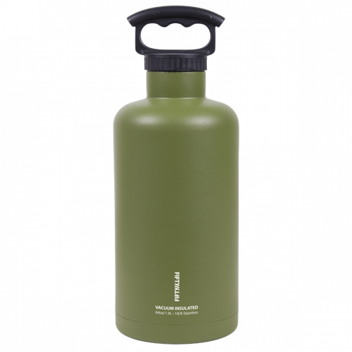 [V65001OL0] Fifty Fifty Vacuum Insulated Tank Growler 1.9L (Olive)