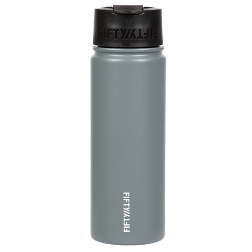 [V20005SL0] Fifty Fifty Vacuum Insulated Bottle Flip Lid 591ML (Slate Grey)