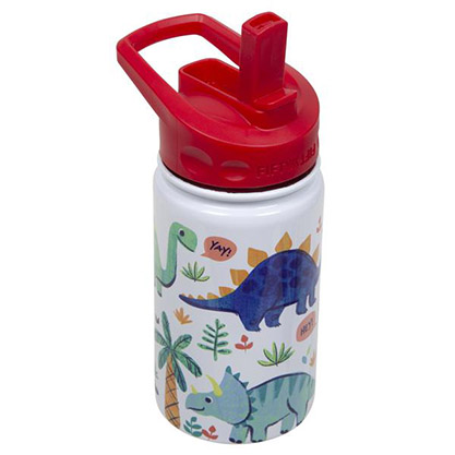 [K12000011] Fifty Fifty Kids Bottle Straw Lid 350ML (Dino)
