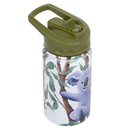 [K12000015] Fifty Fifty Kids Bottle with Straw Lid 350ML (Koala)