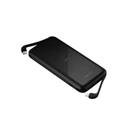 [IP96MFID] MOMAX Q.Power One Dual Wireless External Battery Pack 10000mAh (Black)