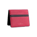 Kavy Slim Wallet Front Pocket Leather (Maroon)