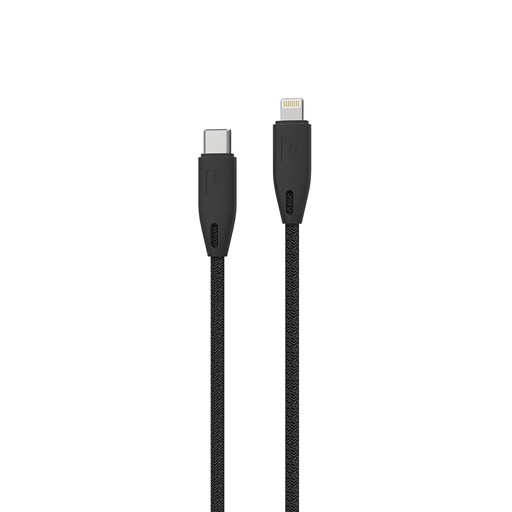 [PCAB001-BK] Powerology Braided USB-C to Lightning Cable 1.2M (Black)