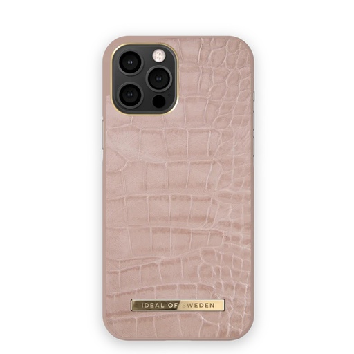[IDACSS20-I2061-202] iDeal of Sweden Atelier for iPhone 12/12 Pro (Rose Smoke Croco)