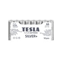 TESLA SILVER+ ALKaline Batteries 1,5V AA 10Pcs 