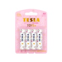 TESLA TOYS+ ALKaline Batteries 1,5V AA 4Pcs (Pink)
