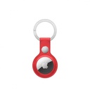 Apple AirTag Leather Key Ring (Red)