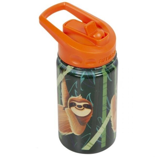 [K12000017] Fifty Fifty Kids Bottle Straw Lid 350ML (Sloth)