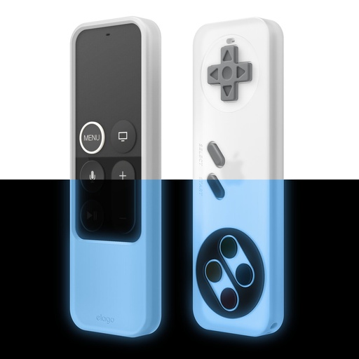 [ER4-LUBL] Elago R4 Retro Case for Apple TV Siri Remote with Lanyard (Blue)