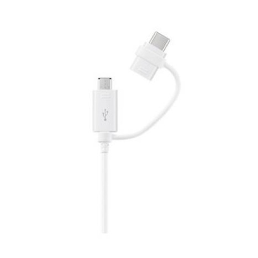 [EP-DG930DWEGWW ] Samsung Combo Cable Micro USB to Type-C) (White)
