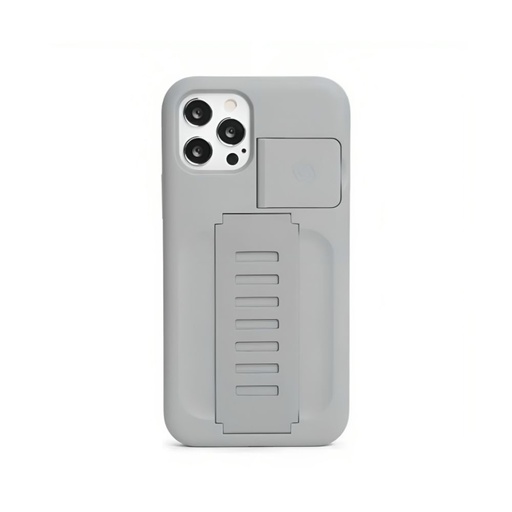 [GGA2061BTKSIL] Grip2u Boost Case with Kickstand for iPhone 12/12 Pro (Matte Silver)
