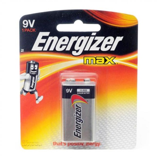 [8888021205275] Energizer Max Alkaline 9V Battery (Pack of 1)
