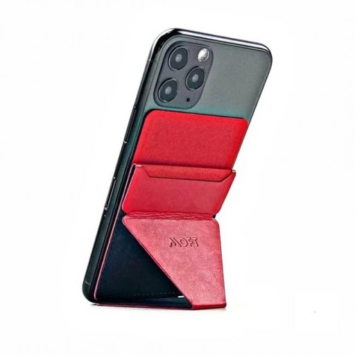 [MS007S-1-RDBK] MOFT X Phone Stand With Card Holder (Red)