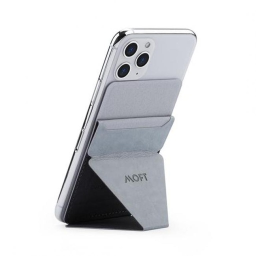 [MS007S-1-LTGYBK] MOFT X Phone Stand With Card Holder (Light Gray)