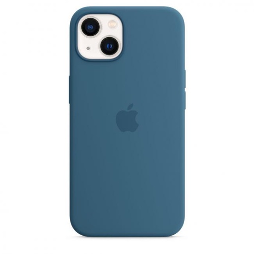 [MM273] Apple Silicone with MagSafe for iPhone 13 (Blue Jay)