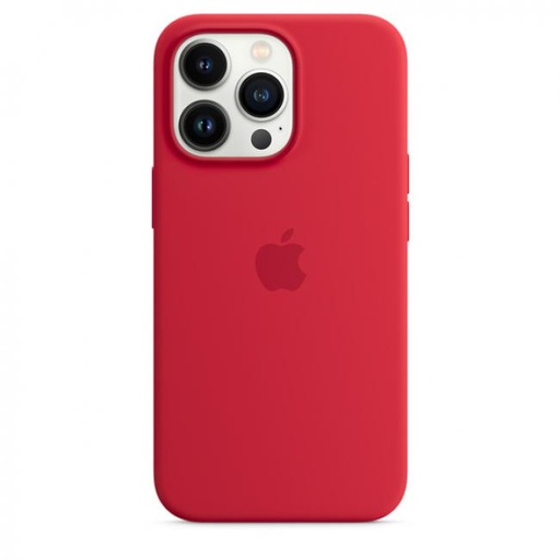 [MM2L3] Apple Silicone with MagSafe for iPhone 13 Pro (PRODUCT) Red