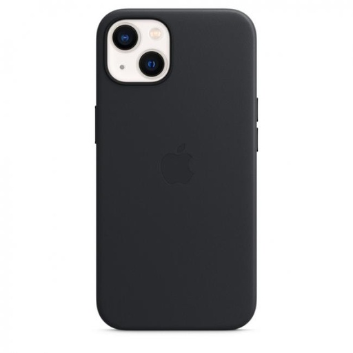 [MM183] Apple Leather with MagSafe for iPhone 13 (Midnight Black)