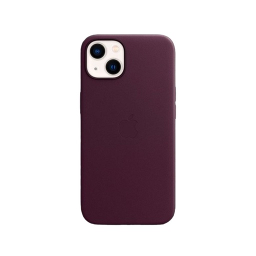 [MM143] Apple Leather with Magsafe for iPhone 13 (Dark Cherry)