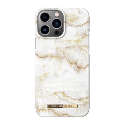 [IDFCSS20-I2167-194] Ideal of Sweden Fashion Case for iPhone 13 Pro Max (Golden Pearl  Marble)