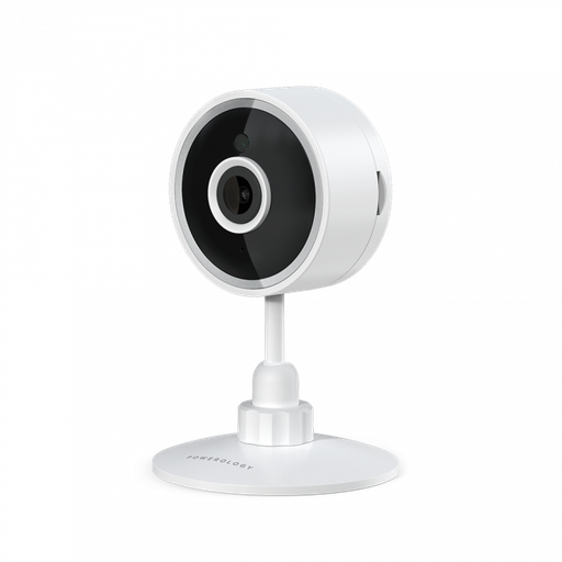 [PSHCFWH] Powerology Wifi Smart Home Camera 105 Wired Angle Lens (White)