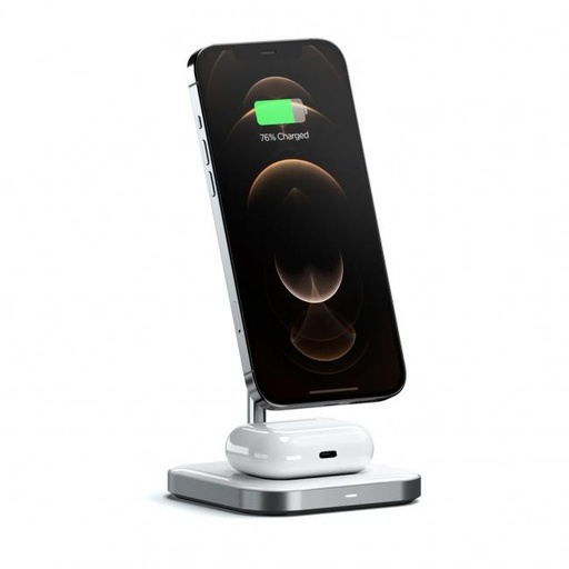 [ST-WMCS2M] Satechi Magnetic 2-in-1 Wireless Charging Stand (Space Gray)