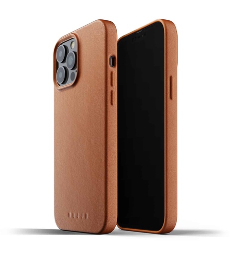 [MUJJO-CL-017-TN] Mujjo Full Leather Case for iPhone 13 Pro Max (Tan)