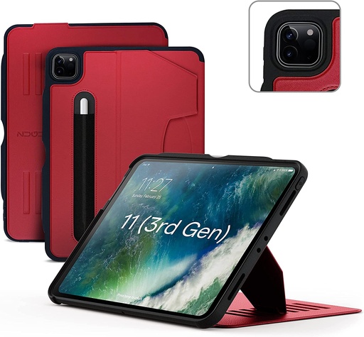 [ZG-21-11R] ZUGU Case for iPad Pro 11&quot; (Red)