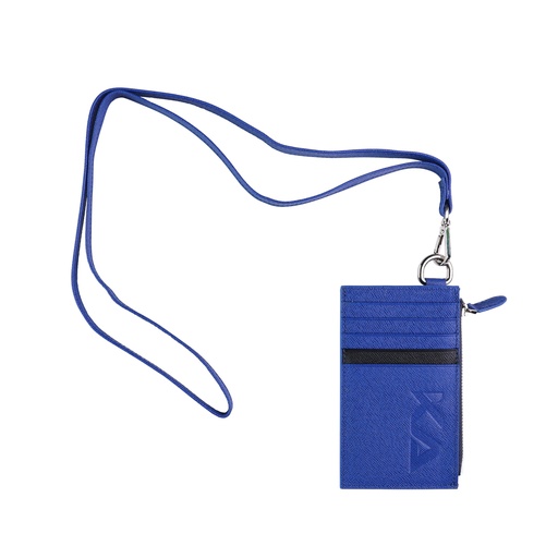 [KAVY-NECK-BLU] Kavy Necklace Leather Wallet (Blue)