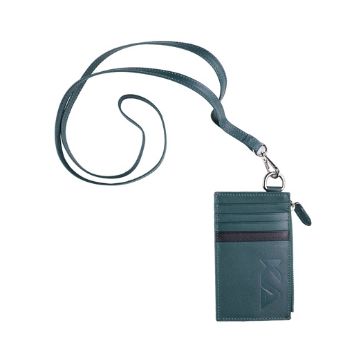 [KAVY-NECK-GRN] Kavy Necklace Leather Wallet (Green)