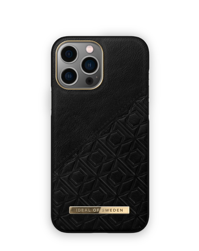 [IDACAW21-I2167-328] iDeal of Sweden Atelier iPhone 13 Pro Max (Embossed Black)