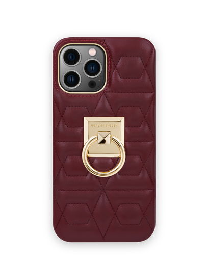 [IDSCAW21-I2167-343] iDeal of Sweden Statement iPhone 13 Pro Max (Quilted Ruby)