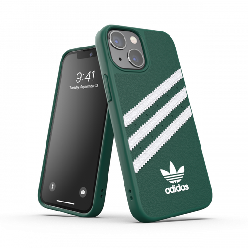 [47084] Adidas 3-Stripes Snap Case Case for iPhone 13 mini (Collegiate Green)