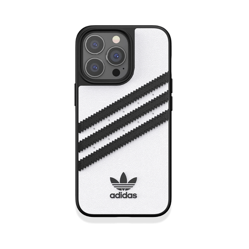 [47143] Adidas 3-Stripes Snap Case Case for iPhone 13 Pro Max (White/Black)