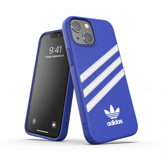 [47082] Adidas 3-Stripes Snap Case for iPhone 13 Mini (Collegiate Royal)