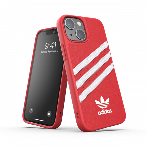 [47083] Adidas 3-Stripes Snap Case for iPhone 13 Mini (Scarlet)