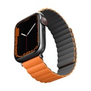 UNIQ Revix Reversible Magnetic for Apple Watch Strap 42/44/45mm Charcoal (Grey/Orange)