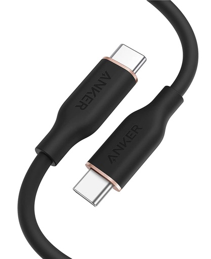 [A8552H11] Anker PowerLine III Flow USB-C to USB-C 100W 0.9m/3ft (Black)