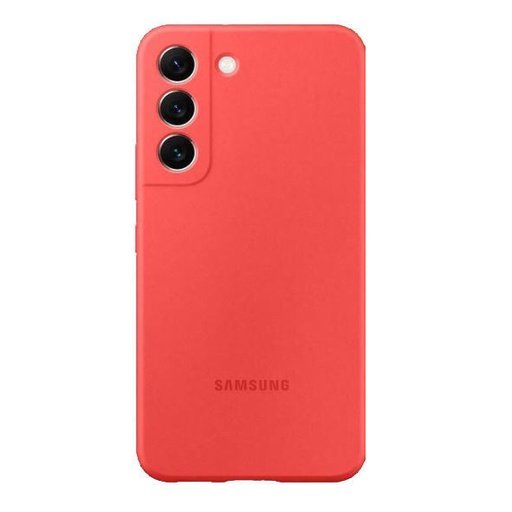 [EF-PS901TPEGWW] Samsung Galaxy S22 Silicone Cover (Glow Red)